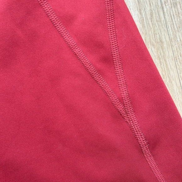 Girlfriend collective red orange biker shorts - Picture 2 of 5